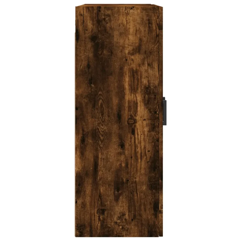 Armoire murale chêne fumé 69,5 x 34 x 90 cm grande capacité design pratique salon chambre en bois d'ingénierie chêne 02_0048628