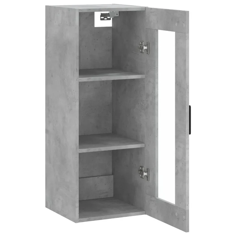 Armoire murale design intemporel grande capacité 34,5 x 34 x 90 cm en bois gris béton 02_0048687