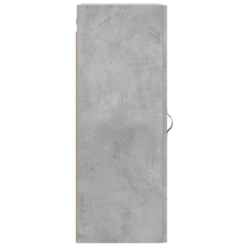 Armoire murale rangement moderne 34,5 x 34 x 90 cm fonction pratique salon bureau en bois gris béton 02_0048651