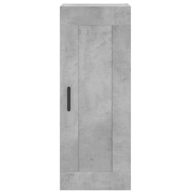 Armoire murale design intemporel avec 3 compartiments 34,5 x 34 x 90 cm en bois d'ingénierie gris béton 02_0048954