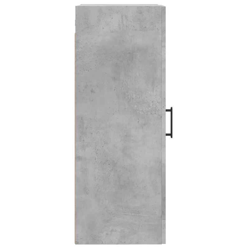 Armoire murale design intemporel avec 3 compartiments 34,5 x 34 x 90 cm en bois d'ingénierie gris béton 02_0048954