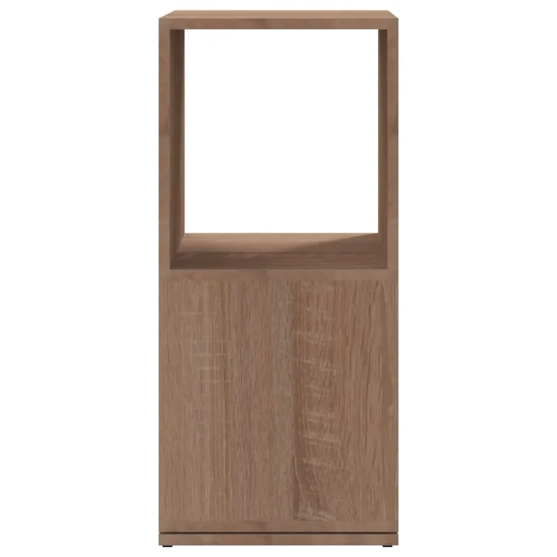 Armoire rotative 34,5 x 34,5 x 75,5 cm pratique gain de place style moderne en bois d'ingénierie chêne sonoma 02_0046976