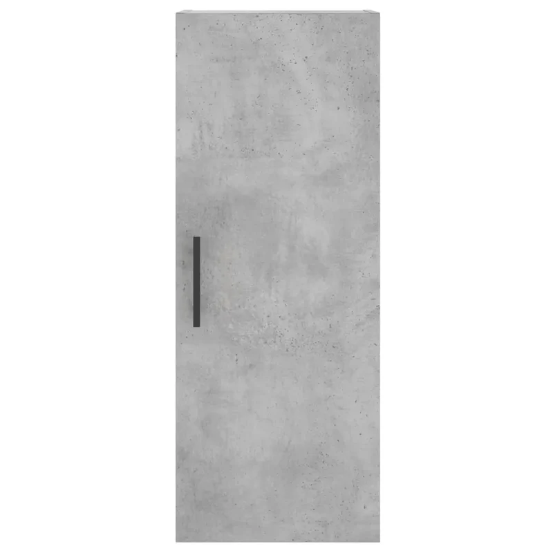 Armoire murale moderne rangement pratique 34,5 x 34 x 90 cm en bois d'ingénierie gris béton 02_0048676