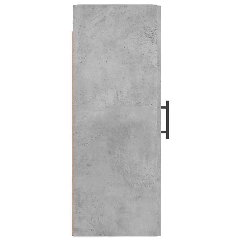 Armoire murale moderne rangement pratique 34,5 x 34 x 90 cm en bois d'ingénierie gris béton 02_0048676
