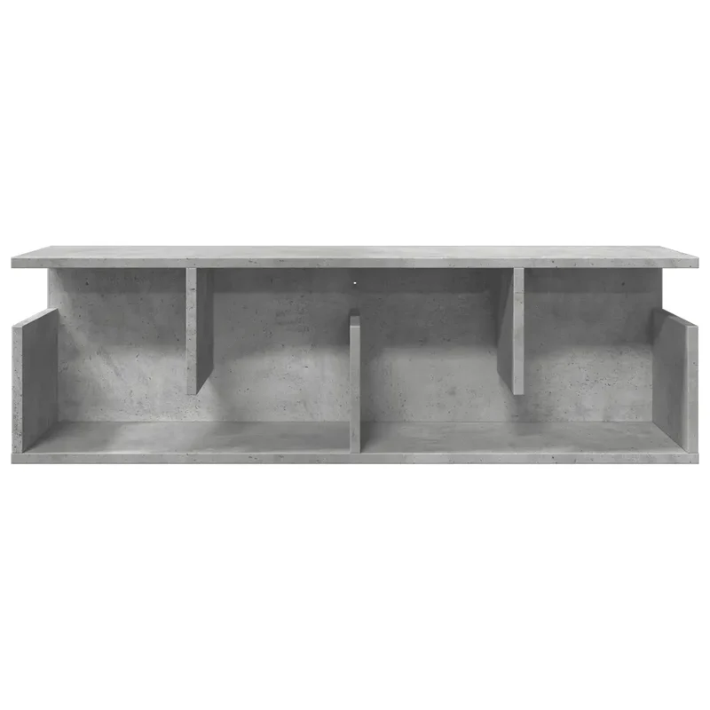 Armoire murale flottante pratique gain de place 100 x 20 x 30 cm en bois d'ingénierie gris béton 02_0050572