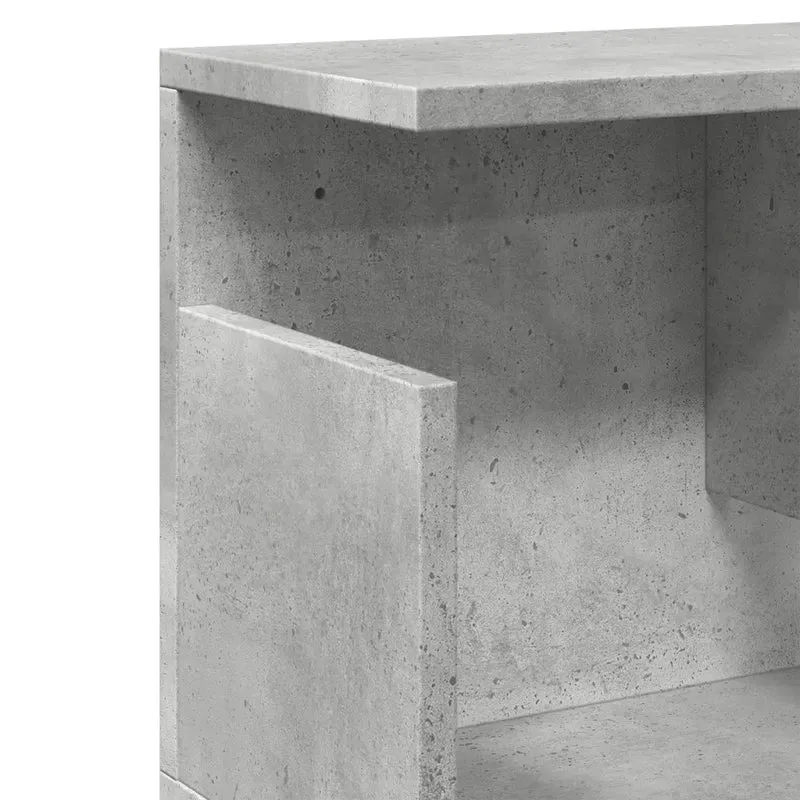 Armoire murale flottante pratique gain de place 100 x 20 x 30 cm en bois d'ingénierie gris béton 02_0050572