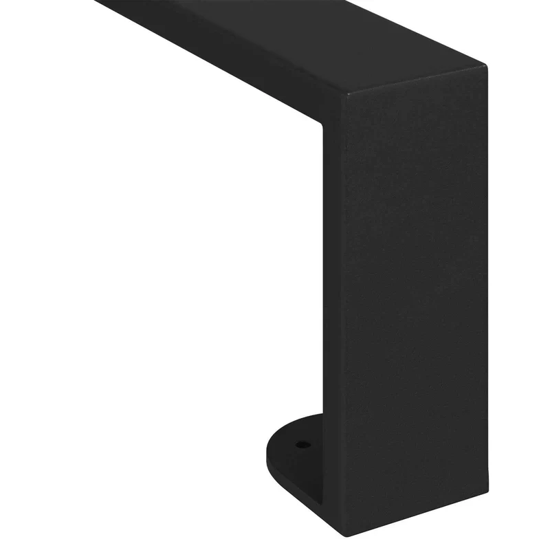 Lot de 12 pieds de meuble en U design moderne 311 x 40,5 x 100 mm solide et durable en fer noir 02_0051998