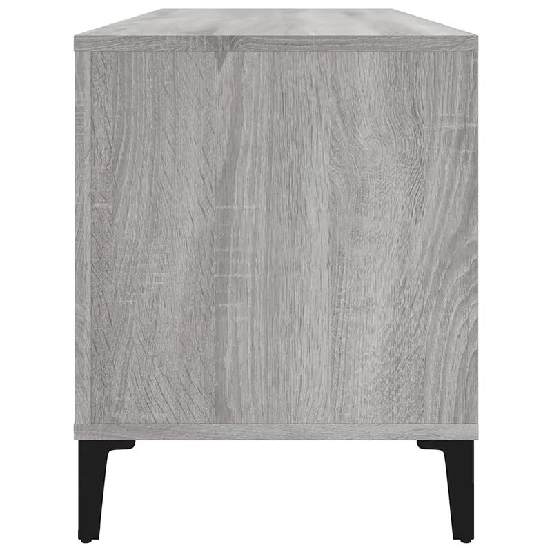 Armoire à disques vintage classique 100 x 38 x 48 cm multifunctionnelle style industriel en bois sonoma gris 02_0049226