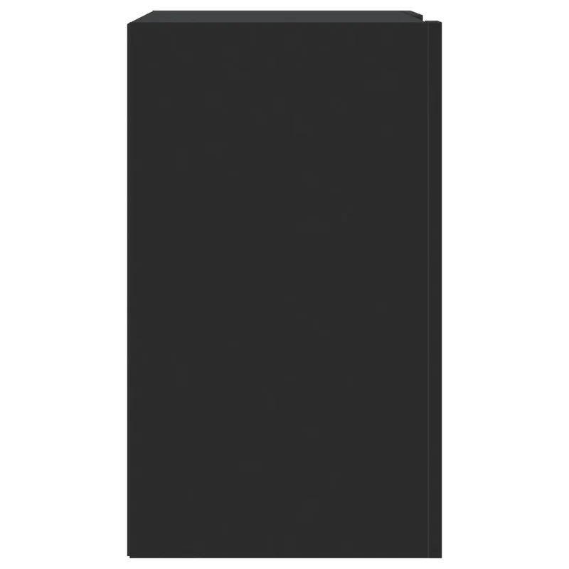 Armoire murale moderne pratique 75 x 35 x 60 cm avec espace de rangement optimisé en bois d'ingénierie noir 02_0049562