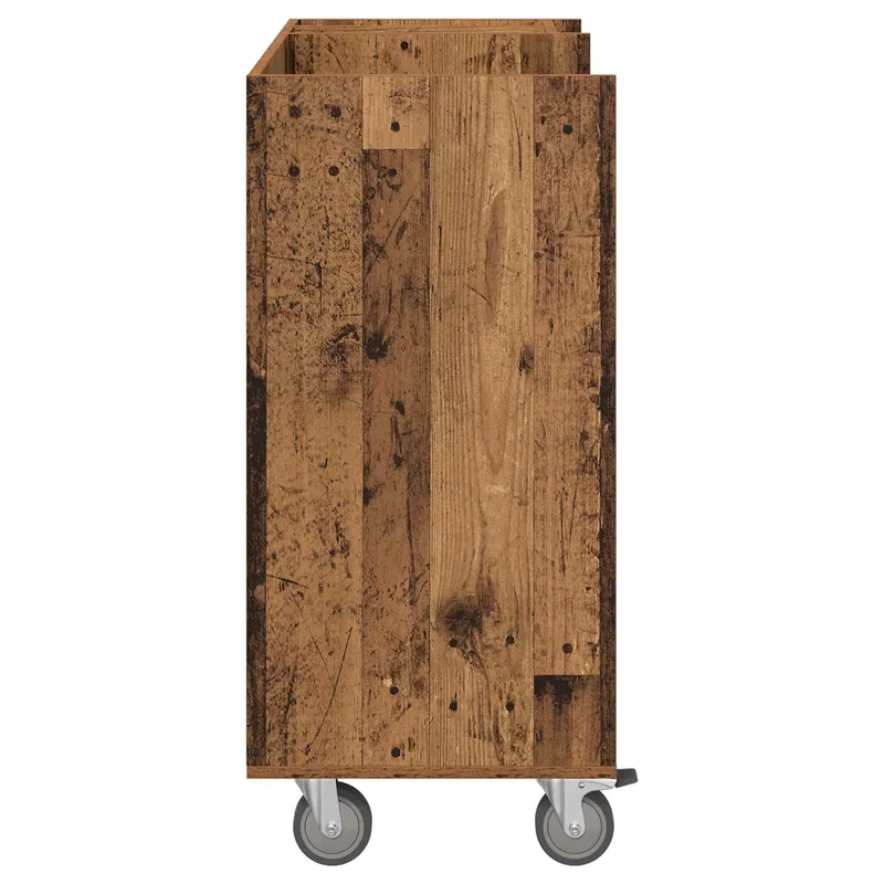 Armoire de rangement rectangulaire moderne intérieur avec grand espace de stockage 90 x 45 x 98 cm en bois ancien 02_0055069