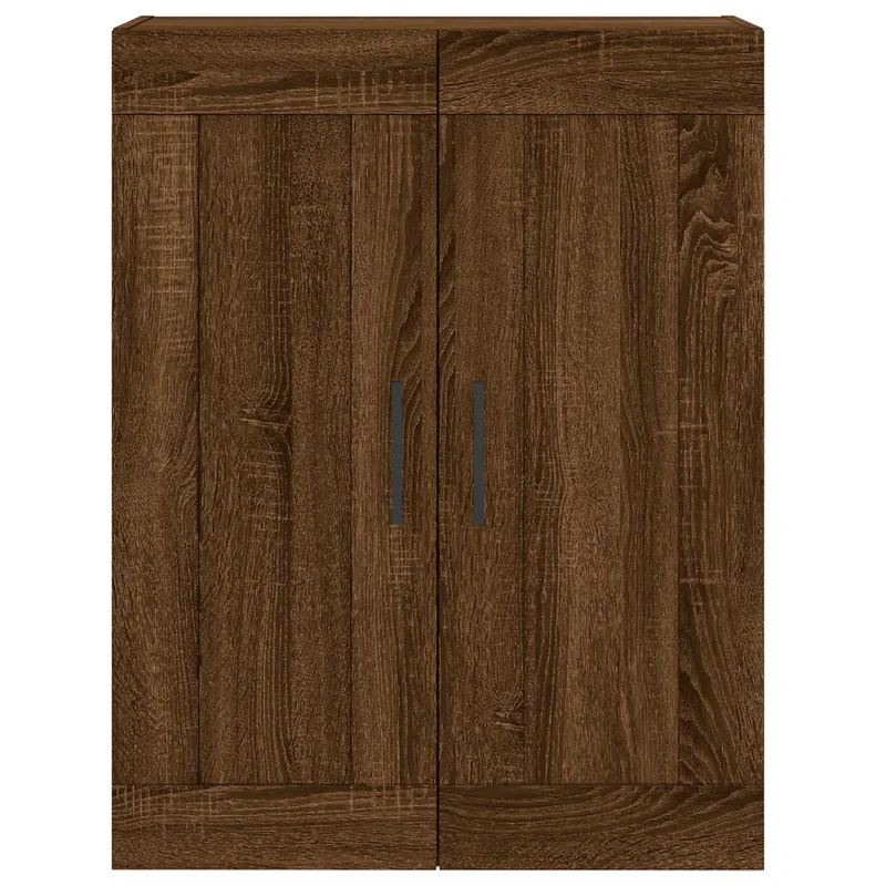 Armoire murale design élégant rangement 69,5 x 34 x 90 cm en bois d'ingénierie marron 02_0048936