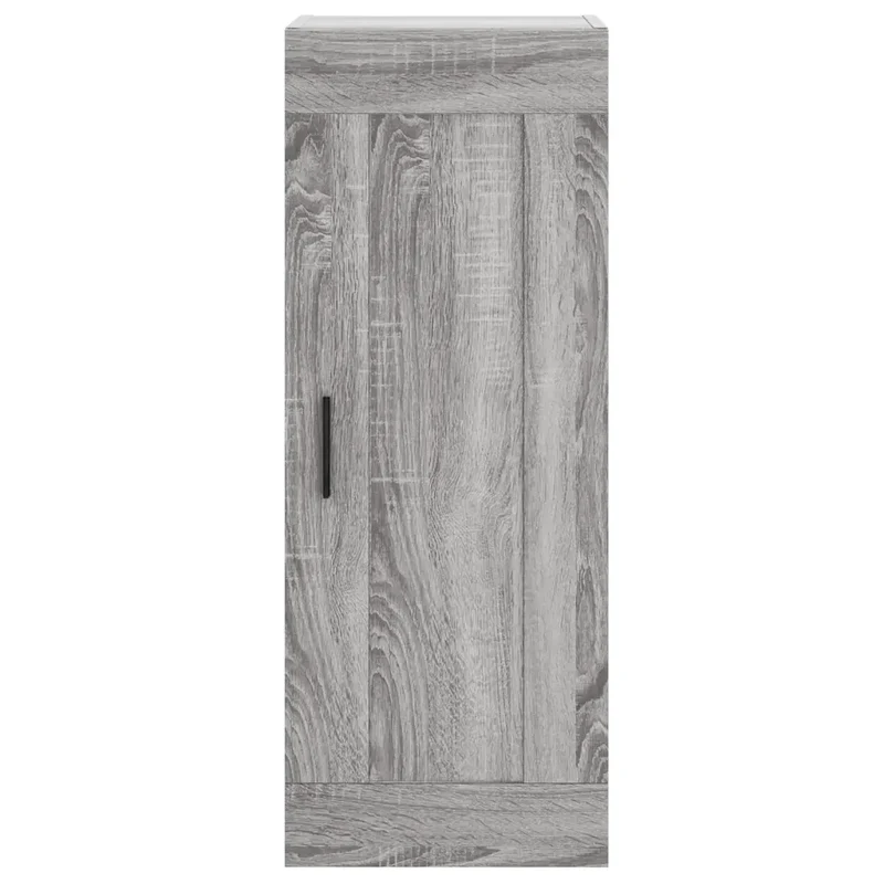 Armoire murale rangement élégante 34,5 x 34 x 90 cm space-saving design contemporain en bois d'ingénierie gris 02_0048961