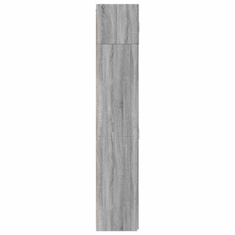 Armoire de rangement haute moderne 70 x 42,5 x 225 cm espace optimisé pour petits espaces en bois d'ingénierie gris 02_0055579