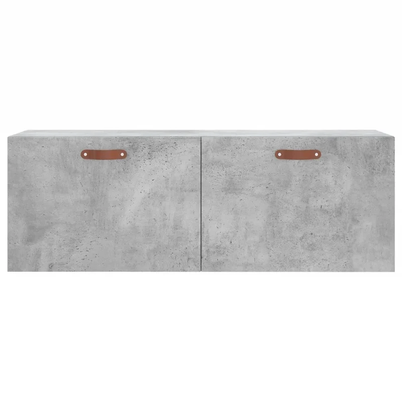 Armoire murale pratique formant un espace de rangement 100 x 36,5 x 35 cm en bois d'ingénierie gris béton 02_0048876
