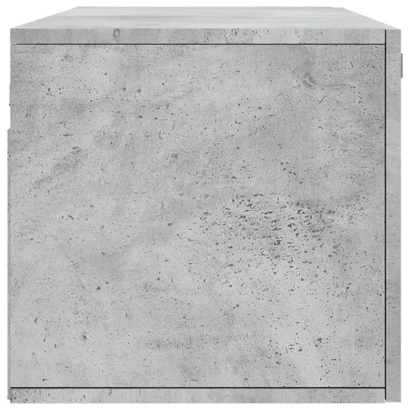 Armoire murale pratique formant un espace de rangement 100 x 36,5 x 35 cm en bois d'ingénierie gris béton 02_0048876