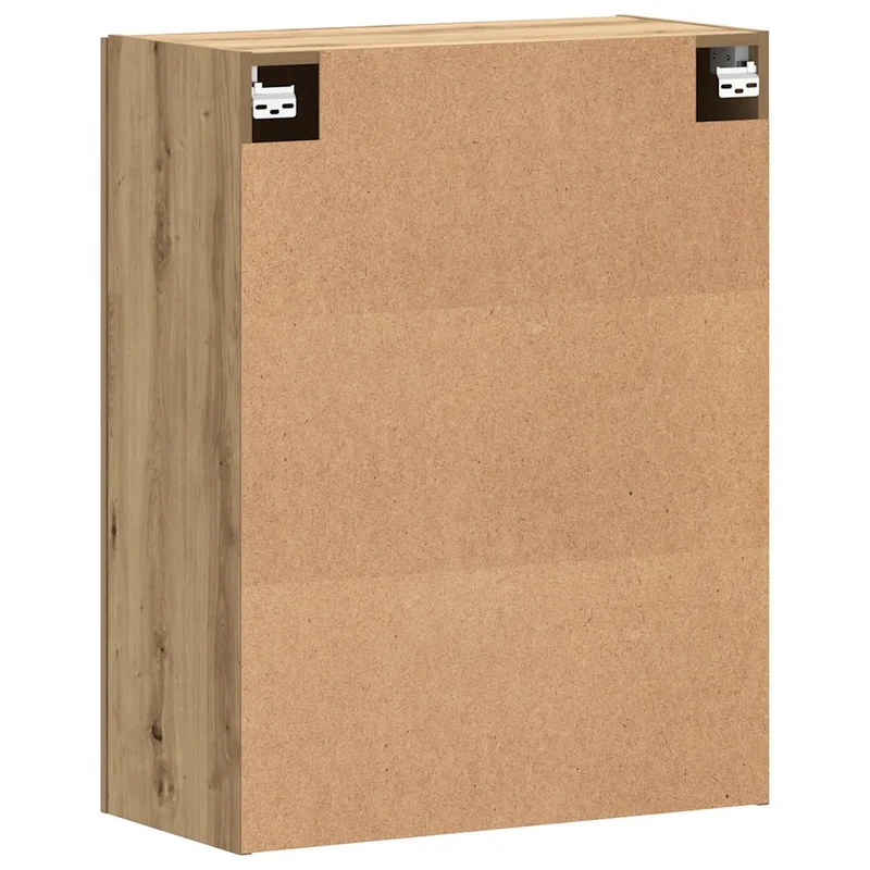 Armoire murale rangement élégante 69,5 x 34 x 90 cm en bois d'ingénierie chêne artisanal 02_0051127