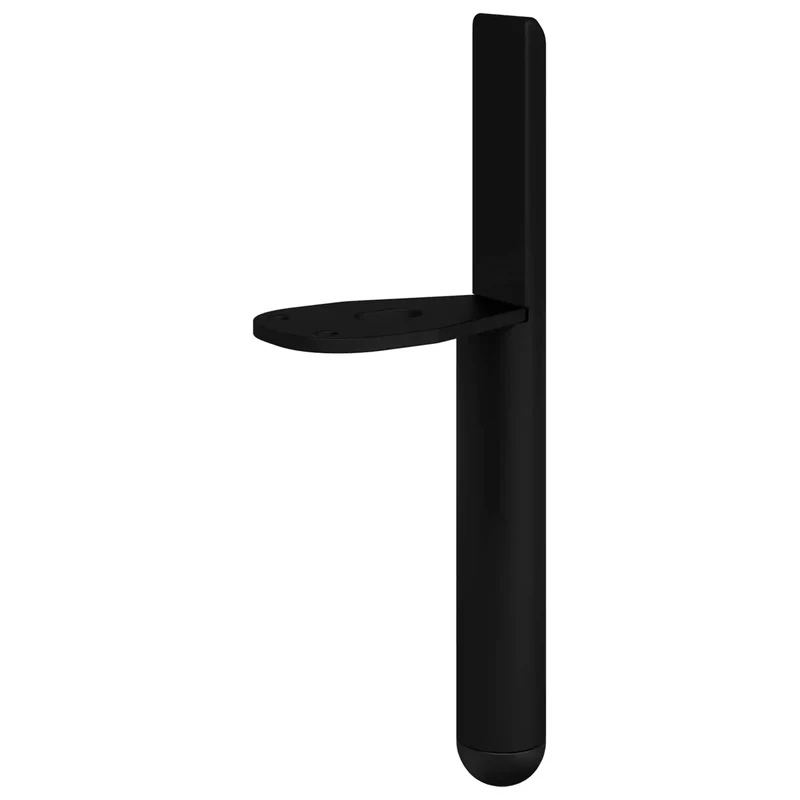 Lot de 12 pieds de meuble en fer noir 66 x 36 x 160 mm finition mate design moderne pour meubles intérieurs et extérieurs 02_0051982