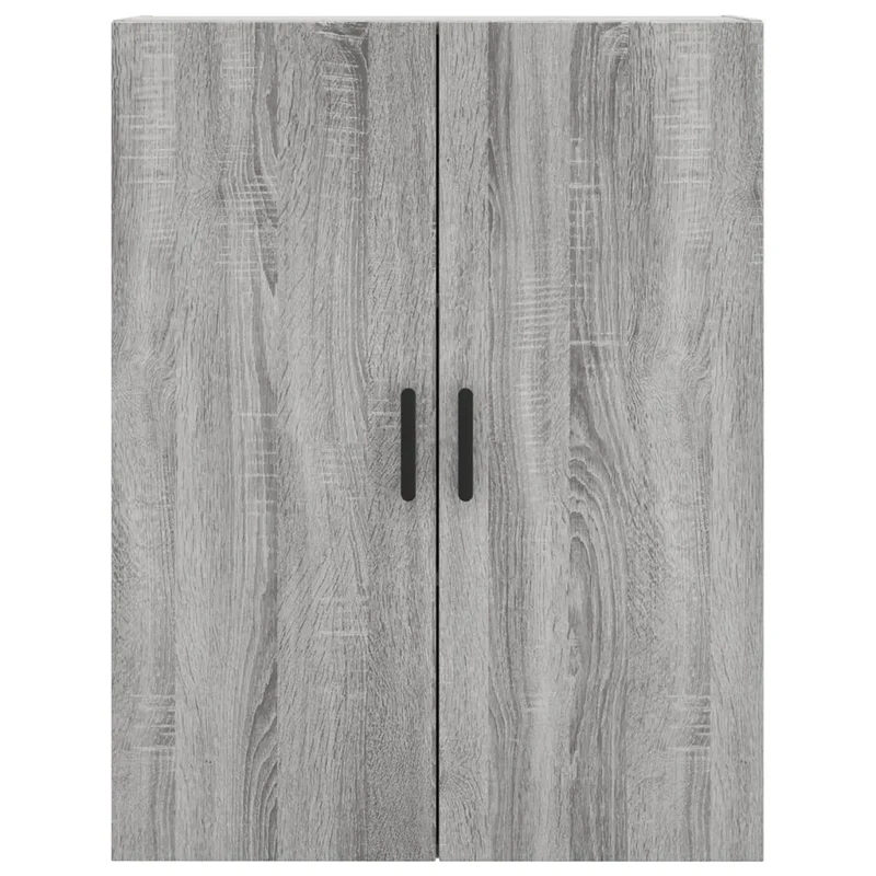 Armoire murale polyvalente design pratique rangement 69,5 x 34 x 90 cm en bois d'ingénierie gris 02_0048590
