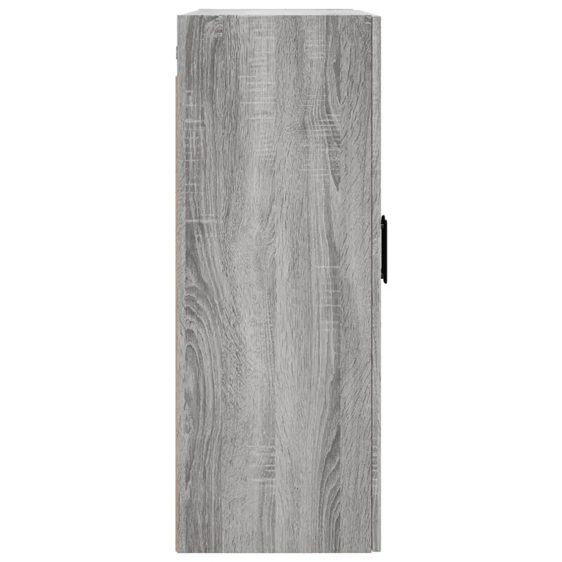Armoire murale polyvalente design pratique rangement 69,5 x 34 x 90 cm en bois d'ingénierie gris 02_0048590