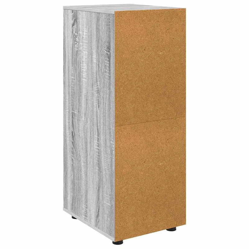 Armoire de rangement rectangulaire fonctionnelle 40 x 48 x 105 cm en bois d'ingénierie gris sonoma 02_0054657