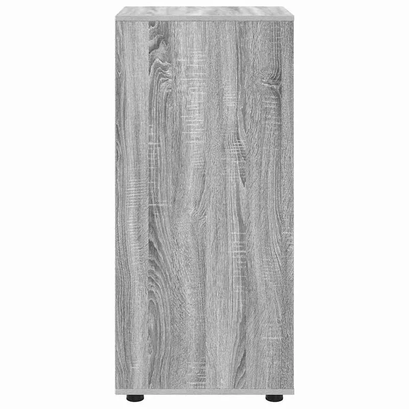 Armoire de rangement rectangulaire fonctionnelle 40 x 48 x 105 cm en bois d'ingénierie gris sonoma 02_0054657