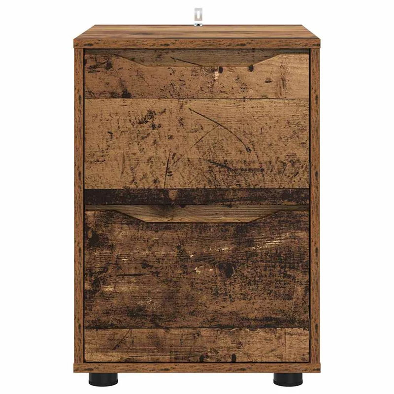 Armoire de rangement rectangulaire fonctionnelle 40 x 48 x 57 cm style minimaliste en bois d'ingénierie bois ancien 02_0054619