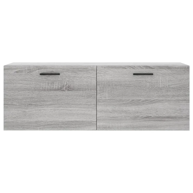 Armoire murale rangement décorative pratique 100 x 36,5 x 35 cm en bois d'ingénierie sonoma gris 02_0048892
