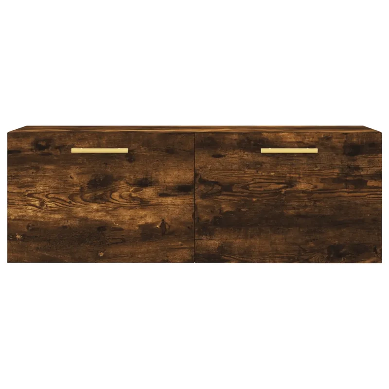 Armoire murale bois d'ingénierie pratique rangement 100 x 36,5 x 35 cm en bois chêne fumé 02_0048881
