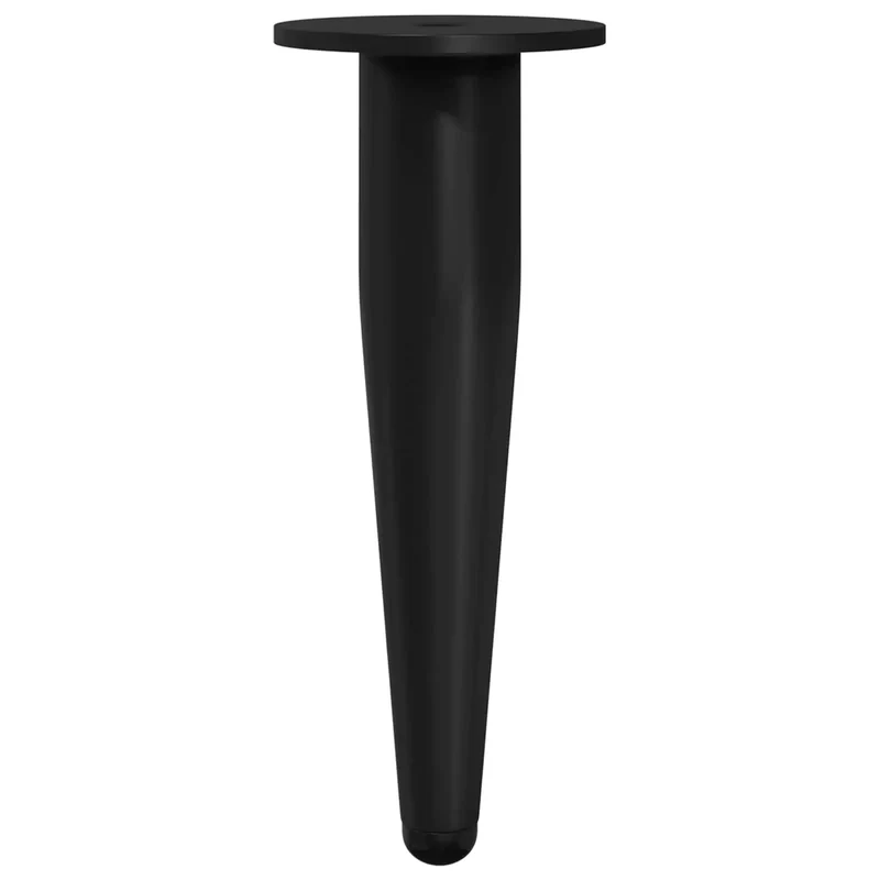 Lot de 2 pieds de meuble cylindriques durables design moderne intérieur 40 x 40 x 98 mm en fer noir 02_0051991