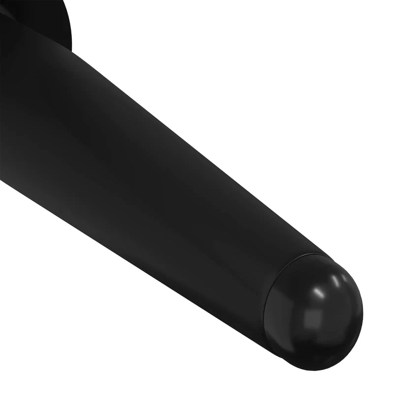 Lot de 2 pieds de meuble cylindriques durables design moderne intérieur 40 x 40 x 98 mm en fer noir 02_0051991