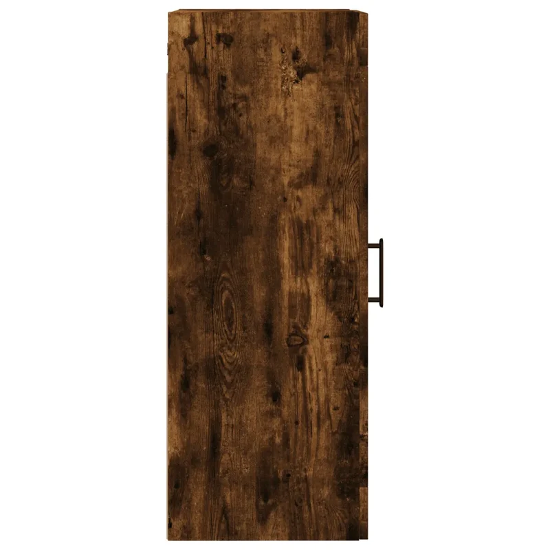 Armoire murale design élégante 34,5 x 34 x 90 cm grand espace rangement en bois d'ingénierie chêne fumé 02_0048688
