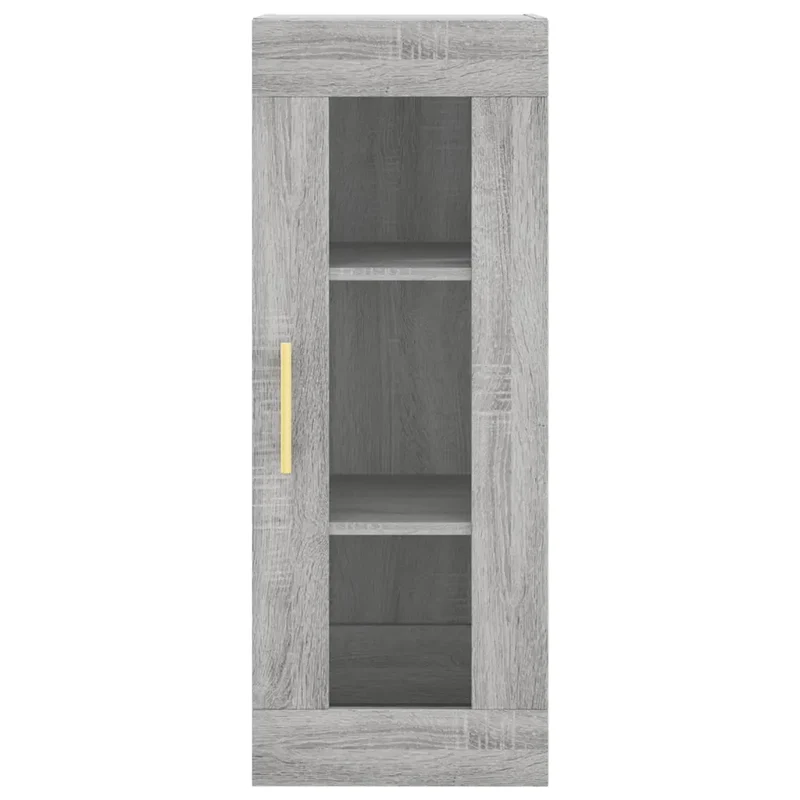 Armoire murale design moderne rangement 34,5 x 34 x 90 cm en bois d'ingénierie sonoma gris 02_0048684