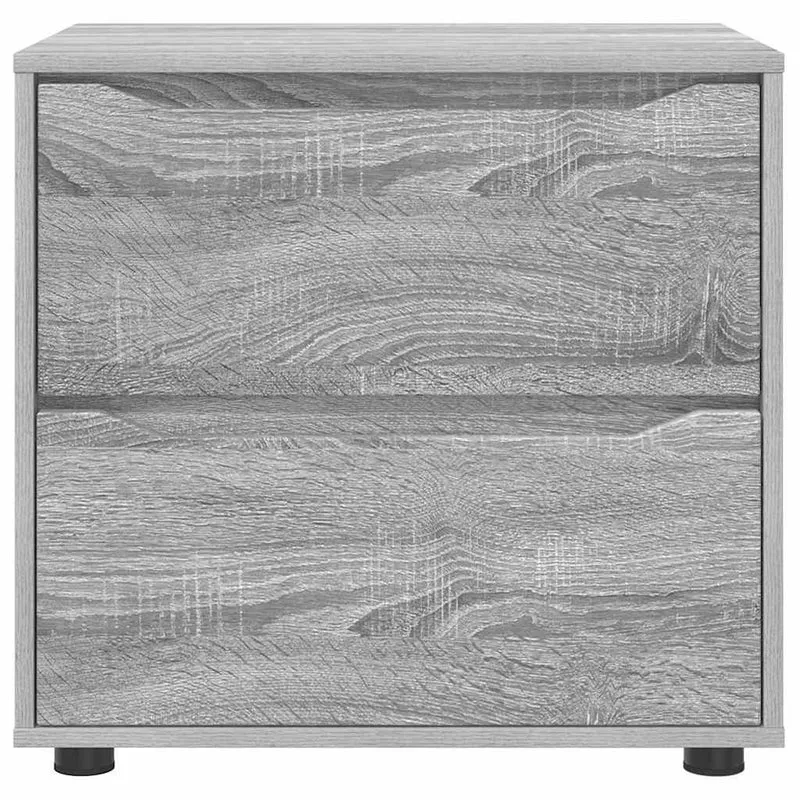 Armoire de rangement rectangulaire avec tiroirs design minimaliste chambre salon 60 x 48 x 57 cm en bois gris sonoma 02_0054607