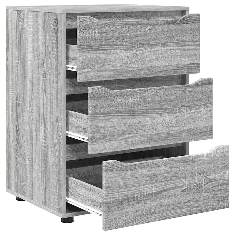 Armoire de rangement design minimaliste avec tiroirs 60 x 48 x 81 cm en bois d'ingénierie gris sonoma 02_0054637