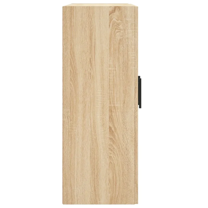Armoire murale rangement design élégant 69,5 x 34 x 90 cm gain de place salon en bois d'ingénierie chêne sonoma 02_0048933