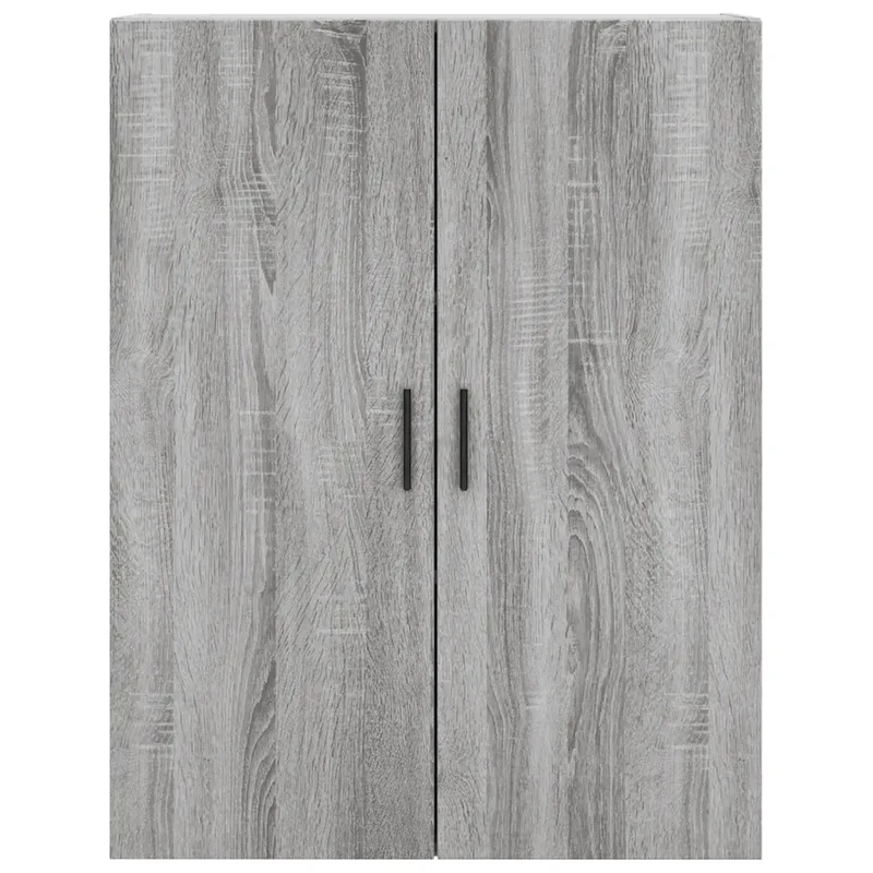 Armoire murale design moderne rangement 69,5 x 34 x 90 cm en bois d'ingénierie gris 02_0048594
