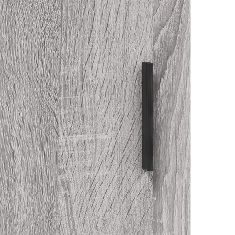 Armoire murale design moderne rangement 69,5 x 34 x 90 cm en bois d'ingénierie gris 02_0048594