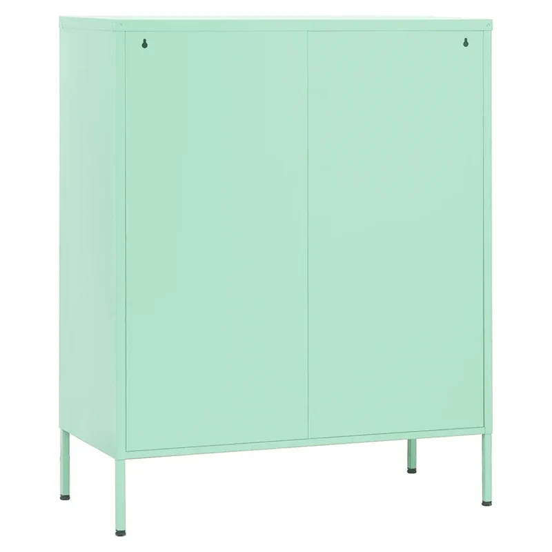 Armoire de rangement design mint moderne 80 x 35 x 101,5 cm avec étagères réglables en acier menthe 02_0046867