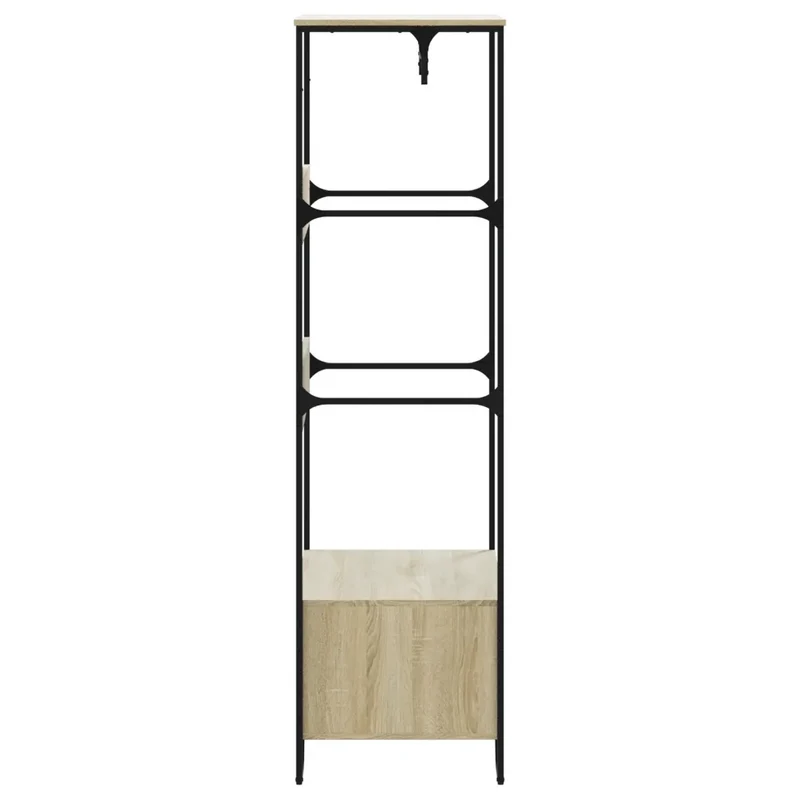 Armoire design minimaliste rangement compact 90 x 50 x 180 cm en bois d'ingénierie chêne sonoma 02_0049584