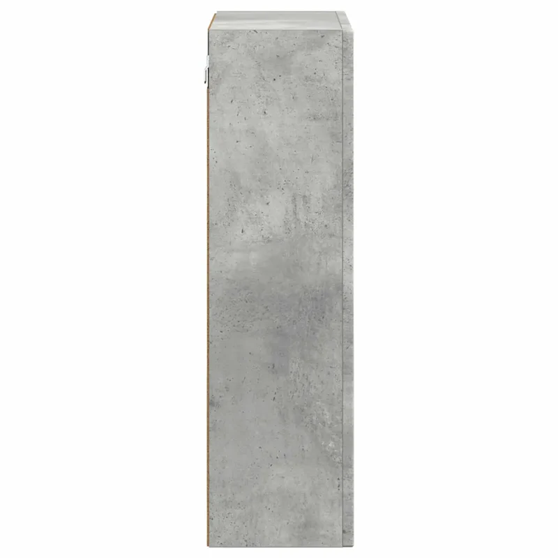 Armoire suspendue moderne avec étagères 59 x 20 x 71 cm grande capacité de rangement design épuré en bois gris béton 02_0054785