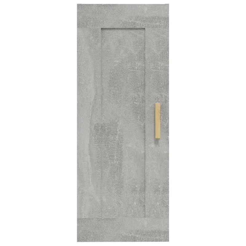 Armoire murale moderne rangement ample 35 x 34 x 90 cm en bois d'ingénierie gris béton 02_0048037