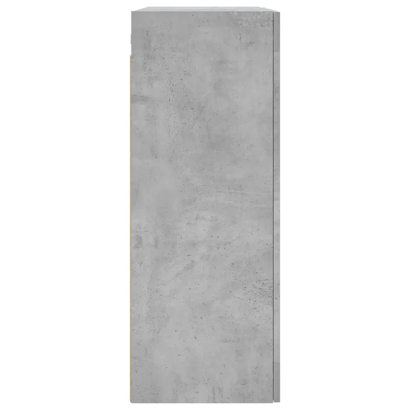 Armoire murale design pratique rangement élégant 69,5 x 34 x 90 cm en bois gris béton 02_0048637