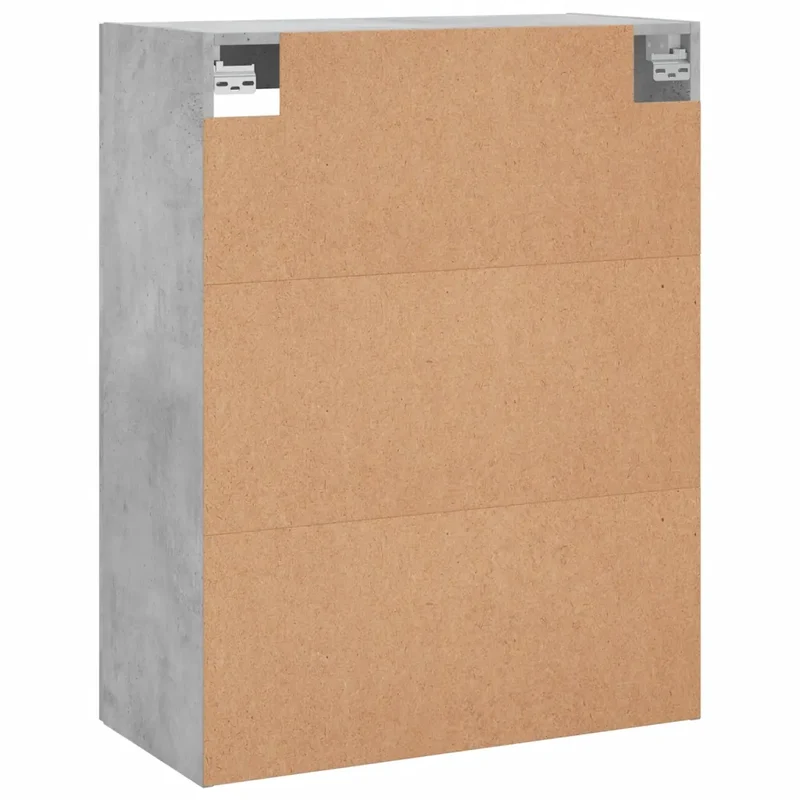 Armoire murale design pratique rangement élégant 69,5 x 34 x 90 cm en bois gris béton 02_0048637