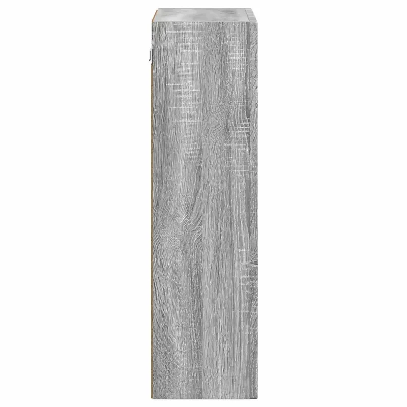 Armoire suspendue moderne avec 6 étagères 59 x 20 x 71 cm grande capacité rangement salle de bain en bois d'ingénierie gris sonoma 02_0054788