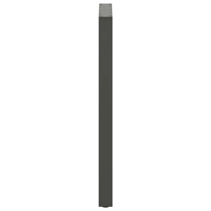 Lot de 2 pieds de table de bar en U réglables 60 x 110 cm design moderne stabilité accrue en acier anthracite 02_0057490