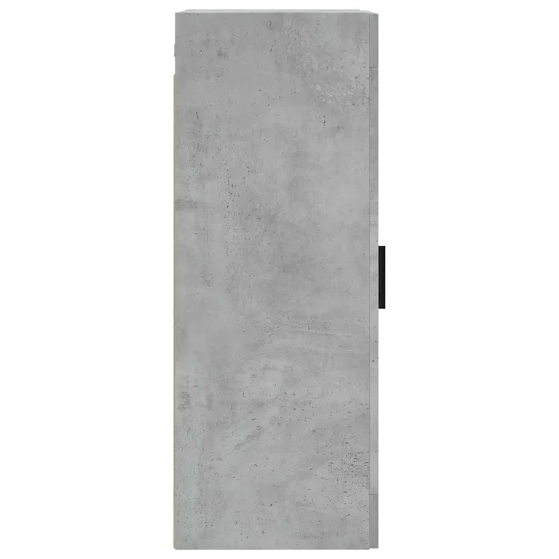 Armoire murale rangement moderne pratique salon 34,5 x 34 x 90 cm en bois gris béton 02_0048692