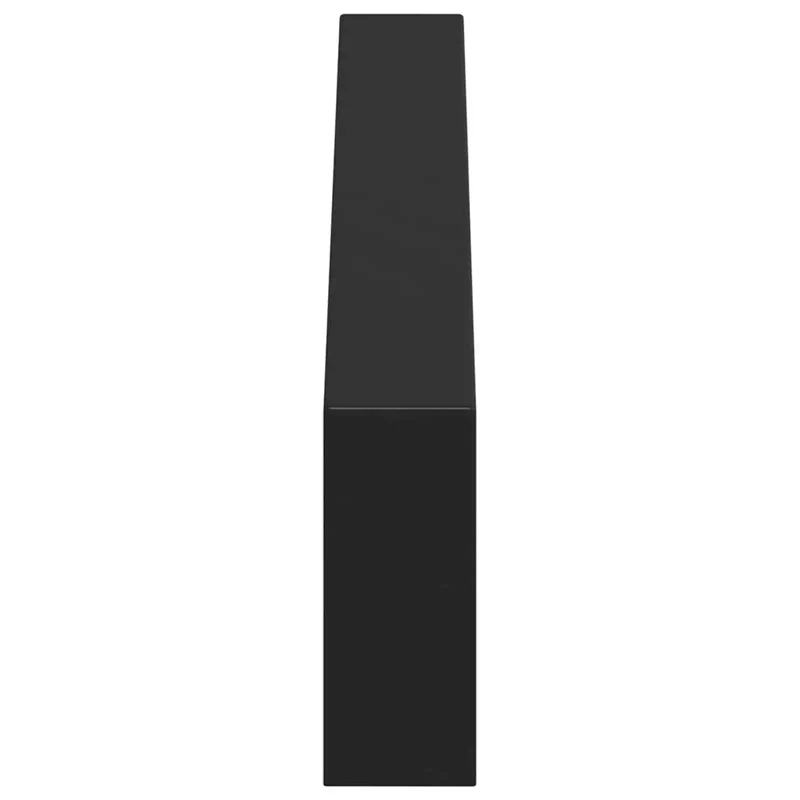 Lot de 12 pieds de meuble en U métal 436 x 40 x 100 mm design moderne durable en fer noir 02_0052004