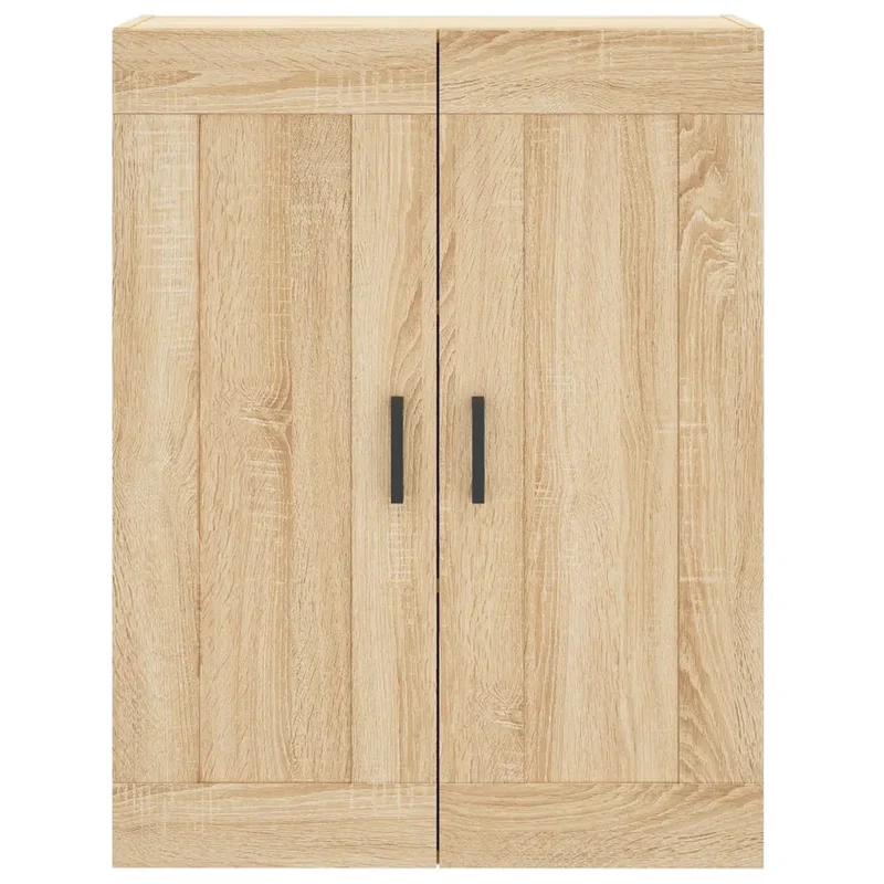 Armoire murale 69,5 x 34 x 90 cm grand espace rangement élégante design contemporain en bois d'ingénierie chêne sonoma 02_0048914