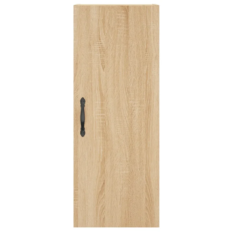 Armoire murale rangement élégante 34,5 x 34 x 90 cm design contemporain en bois d'ingénierie chêne sonoma 02_0049300