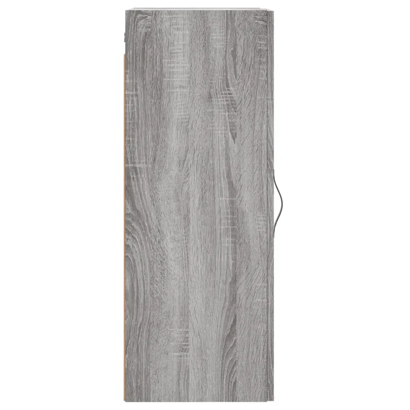 Armoire murale élégante rangement 34,5 x 34 x 90 cm style contemporain en bois d'ingénierie gris 02_0049303
